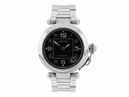 Cartier Pasha C Black Dial Stainless Steel 35mm Mens Cartier