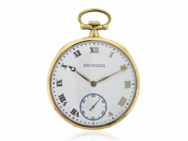 Patek Philippe 18K Yellow Gold White Dial Manual 44mm Unisex Pocket Patek Phillippe