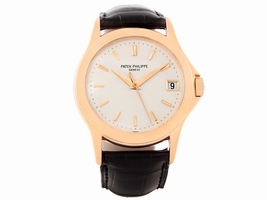 Patek Philippe Calatrava 5107R 18K Rose Gold & Leather Automatic 37mm Mens Patek Philippe