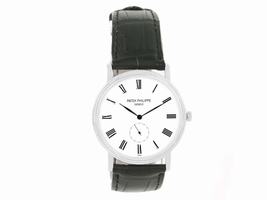 Patek Philippe Calatrava 5119G 18K White Gold & Leather Manual 36mm Mens Patek Philippe