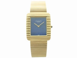 Patek Philippe Yellow Gold Lapis Lazuli Dial Wrist  Patek Philippe
