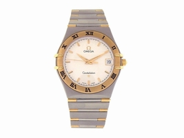 Omega Constellation 396.1201 Stainless Steel and 18K Yellow Gold Quartz 34mm Womens Omega