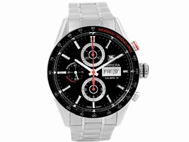 Tag Heuer Carrera Monaco CV2A1F Stainless Steel Black Dial Automatic 43mm Mens Tag Heuer