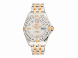 Breitling Cockpit B49350 Stainless Steel and 18K Yellow Gold Diamond Bezel Automatic 41mm Mens Breitling