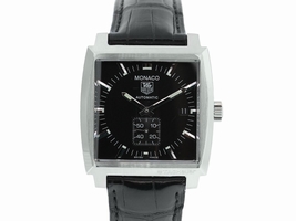 Tag Heuer Monaco WW2110 Stainless Steel & Leather 36mm Mens Tag Heuer