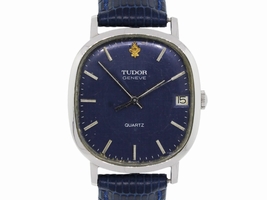 Tudor Geneve 618469 Stainless Steel Blue Dial Quartz Vintage 31mm Unisex Tudor