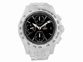 Tudor Chronoautic 79380 Stainless Steel Black Dial 41mm Mens Tudor
