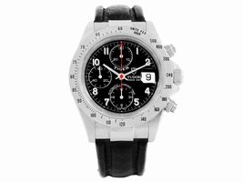 Tudor Tiger Woods Prince 79280 Stainless Steel Black Dial 40mm Mens Tudor
