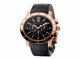 Bulgari Bulgari 18K Pink Gold Chronograph 41mm Mens BBP41BGLDCH Bulgari"