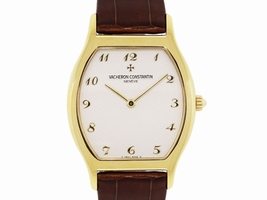Vacheron Constantin Tonneau 31150/0001-8018 18K Yellow Gold & Leather Manual 32mm Mens Vacheron Constantin