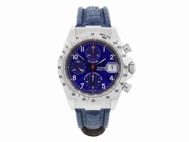 Tudor Tiger Prince Date 79280 Chronograph Stainless Steel Blue Dial 40mm Mens Tudor