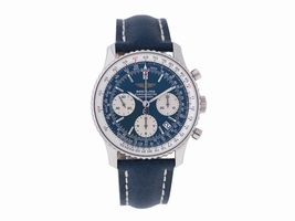 Breitling Navitimer A23322 Stainless Steel Chronograph Blue Dial 43.5mm Breitling