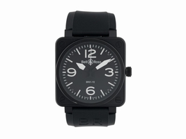 Bell and Ross BR01-92 Black Ceramic and Satin Steel Automatic Black Dial 46mm Mens Bell and Ross