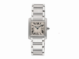 Cartier Tank Francaise W51011Q3 Stainless Steel Quartz 25mm Womens Cartier