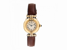 Cartier Must de Colisee 590002 Vermeil Gold Plated Sterling Silver 27mm Womens Cartier| Buy at TrueFacet