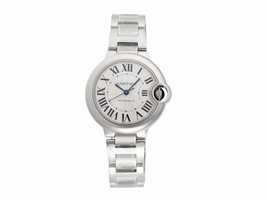 Cartier Ballon Bleu W6920071 Stainless Steel Automatic Silver Dial 33mm Womens Cartier