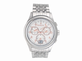 Invicta 0418 Stainless Steel Swiss Quartz Chronograph 47mm Mens Invicta