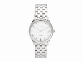 Longines Flagship L4.774.4.12.6 Automatic White Dial 35.4mm Mens Longines