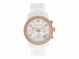Michael Kors MK5269 White Ceramic White Dial 39mm Womens Michael Kors