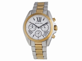 Michael Kors Bradshaw MK5912 Silver and Gold-Tone Stainless Steel Chronograph 36mm Michael Kors