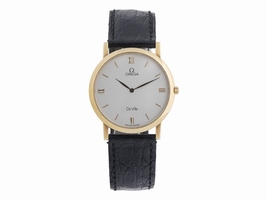 Omega DeVile 18K Yellow Gold Quartz 32.5mm Omega