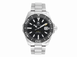 Tag Heuer Aquaracer WAY2110 Stainless Steel Automatic Black Dial 41mm Mens Tag Heuer