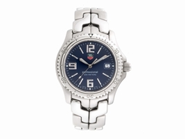 Tag Heuer Link WT1113 Stainless Steel Blue Dial 43mm Mens Tag Heuer