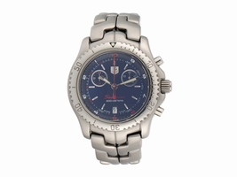 Tag Heuer Link Searacer Ct1115 Stainless Steel Quartz 43mm Mens Tag Heuer